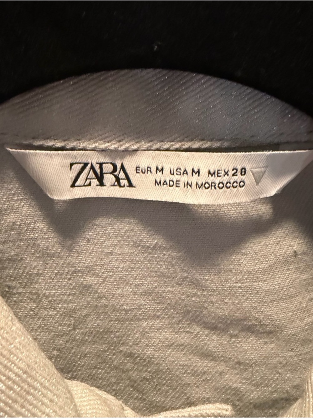 ZARA Silver Glittery Short Sleeve Denim Romper Size M - Picture 4 of 6